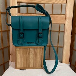 Dr Martens 7 inch Leather Crossbody Bag in Teal Green